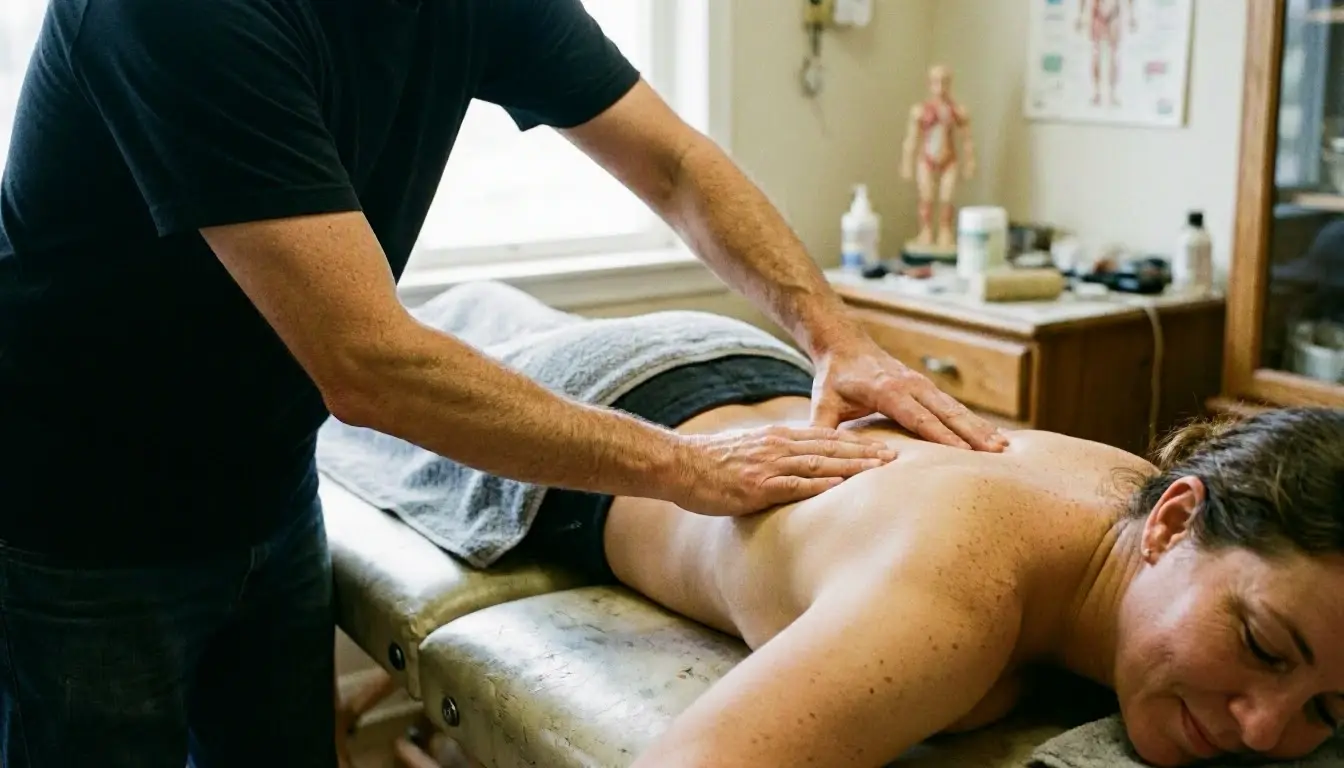 Myofascial Release in Chiropractor: Myofascial Release is a hands-on therapy that gently stretches and loosens the—visual...