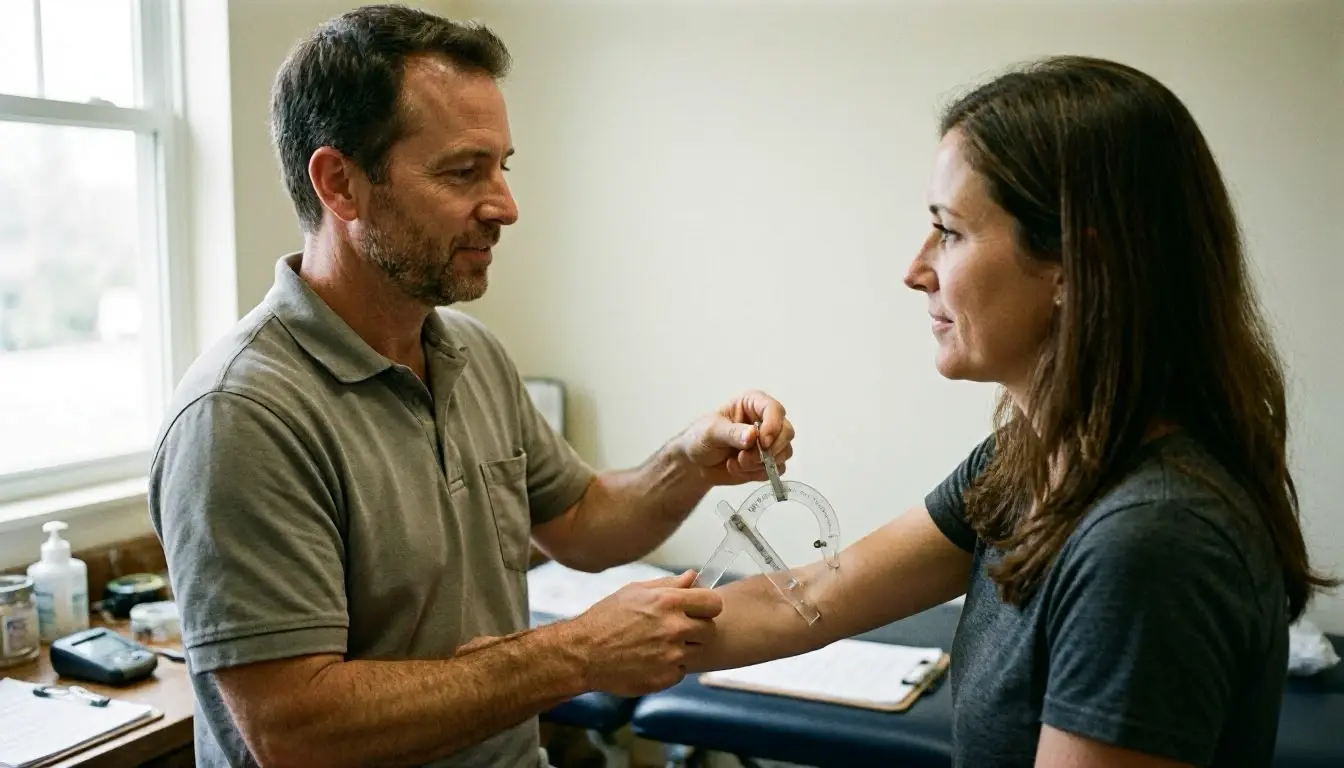 Range of Motion in Chiropractor: Range of Motion is the full movement potential of a joint, typically—visual guide
