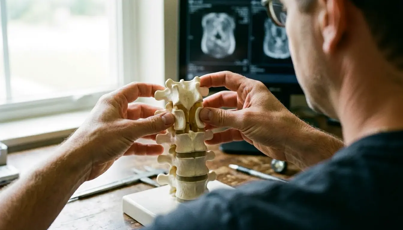 Spinal Stenosis in Chiropractor: Spinal Stenosis is a narrowing of the spaces within the spine, which—visual guide
